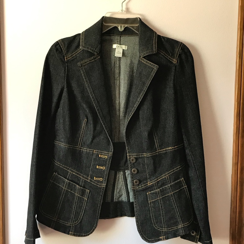 Denim fitted jacket from Cache